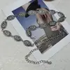 Cadena de Cintura Antigua de Metal Plateado Tallado Estilo Étnico Vintage para Faldas y Pantalones de Chicas Atrevidas Cadena Decorativa para Cinturón con Ins de Hanfu