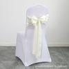 Casamento banquete de casamento decoração de hotel costas Flor laço encosto de cadeira Flor capa de cadeira renda fita fita de cetim fita