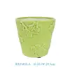 Nuevos Maceteros de Cerámica con Relieve Estilo Europeo de Jingdezhen, Maceteros Verdes para Plantas y Suculentas Estilo Nórdico, Decoración de Balcón, Maceteros de Escritorio