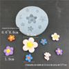 Molde de silicone Ins Lily Zou Ju Girassol Vários Floretes Chocolate Fanu Gesso Gotas de Goma para Decoração