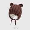 Outono Sul chapéu do bebê outono einverno moda coreana nova proteção de orelha de urso mais pulôver de veludo boné de lã infantil atacado