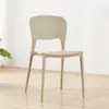 Sillas de plástico huecas, engrosadas para uso adulto, con respaldo, sillas de comedor, apilables, sillas de ocio estilo nórdico, disponibles para venta al por mayor