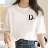 Nueva Camiseta de Verano de Algodón Talla Grande Manga Corta de Algodón