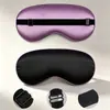 Máscara de ojos de seda sintética transfronteriza Amazon oscurecimiento total no transparente correa ajustable para dormir máscara de protección ocular para descanso