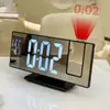 Relógio de Projeção Espelhado Mais Vendido em 2026 com Display Digital de Temperatura Luminoso, Relógio de Mesa Moderno Minimalista para Sala de Estar