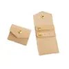 Stock Listo Bolso de Joyería de Cuero de Microfibra Suave de Moda Mini Bolso Bolsita para Joyería Bolsa de Almacenamiento de Joyería Personalizada para Viajes