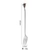 Cartoon Natal Aço Inoxidável Spoon Set Alto Valor de Cor Bonito Colher Pequena Sobremesa Dourada Colher Café Stir Spoon