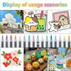 Set de Marcadores Acrílicos Líquidos Art Direct de 72 Colores con Puntas Suaves, No Transparentes, Apilables, Lavables, Set de Bolígrafos de Acuarela para Niños