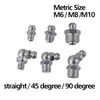 Bico de graxa especificação regular M6M8M10 bico de óleo 45 graus 90 graus galvanizado, cotado por quantidade, grande quantidade e favorável