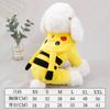 Ropa para Perro Disfraz de Transformación Pikachu Lindo Moderno Conjunto de Otoño e Invierno con Capucha Bichón Teddy Mascota Conjunto de Cuatro Patas