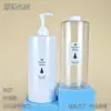 Botella de Plástico para Mascotas de 1000 ml de Gran Capacidad Personalizada con Boca de 32 Dientes, Cabeza de Bomba de Presión para Champú, Gel de Ducha, Loción