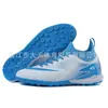 Zapatos Profesionales de Fútbol, Resistentes al Desgaste para Hombre, Tejido Fly-Knit de Caña Alta, Suela de Goma con Tacos, Amortiguación Ligera, Transpirables, Zapatos para Correr con Amortiguación