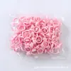 100 Tazas Anillo para Tatuar, Recipientes de Color, Tazas para Pegamento de Extensiones de Pestañas, Tazas Flor de Ciruelo, Tazas con Forma de Flor, Tazas con Rejilla