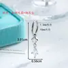 Qingmang Lingyu Hengsen Joyería Nuevo Colgante en Forma de Diamante Pasador Recto Arete de Presión Varilla de Aleación de Titanio Joyería para Perforación de Cartílago