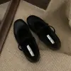 Zapatos Mary Jane con Tiras Estilo Hada Francesa para Mujer Zapatos Cálidos de Algodón Forrados de Lana para Invierno Zapatos de Piel Sintética Superficial Zapatos Planos de Ballet