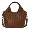 Bolsa de mão de nicho da moda de grande capacidade novo modelo 2026 bolsa cesta com padrão trançado simples bolsa de ombro estilosa