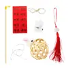 Caos de Natal Chaoshan Lanterna Pequena Portátil de Bambu Saco de Material DIY Feito à Mão Barraca de Lanternas Antigas Decoração para Pendurar