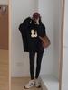 Sudadera con capucha para mujer, nueva explosión, primavera y otoño, fina, americana, retro, de alta gama, holgada, estilo perezoso, chaqueta polar