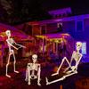 Esqueleto de Plástico de Halloween Esqueleto Modelo de Articulaciones Móviles Ayudas Didácticas Se Puede Colgar y Colocar con Diseño de Escena Sala de Escape