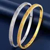 Moda Retro Europeia e Americana Pulseira de Aço Titânio 4mm Fivela com Números Romanos Pulseira de Aço Inoxidável Joias para Meninas Atacado