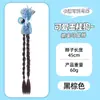 Nuevo Pasador de Pelo de Verano Kuromi para Niños con Trenzas Falsas, Pasador de Pelo de Dibujos Animados con Lazo, Cola de Caballo [Personalizable]