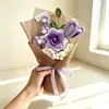 Dia dos Namorados, Dia dos Professores, Flores Artificiais de Crochê, Tulipas, Rosas, Presentes de Aniversário, Lembrancinhas, Atacado Transfronteiriço
