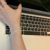 [Té de Durazno] Pulsera Brillante ins Sentido de Diseño de Nicho Simple Mejor Amiga Estudiante Femenina Verano