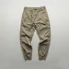 Calça Casual Fina de Secagem Rápida Masculina Verão Fresca Micro Elástica Calça com Amarração no Tornozelo Marca de Moda Cor Sólida Solta Calça Esportiva de Secagem Rápida
