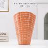 Vaso de cerâmica vintage simples estilo nórdico em forma de rosquinha, de alto padrão, para decoração de mesa de sala de estar, flores, ornamentos para casa, atacado