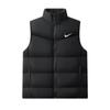 Chaleco de algodón con cuello impermeable y resistente al viento para otoño e invierno, chaleco de color sólido para hombre, chaleco informal cálido, chaqueta deportiva sin mangas a la moda
