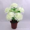 Flor Artificial Fabricante Mayorista En Stock Dahlia de Cinco Cabezas Flores de Seda para Fotografía Rural, Flores de Plástico de Tela de Seda Hechas a Mano