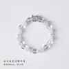 Chalcedonia Azul Joyería de Lujo Ligero Nuevo Caja del Tesoro Oreja de Gato Pulsera Pulsera de Cristal Blanco Regalo para Novia Modelo al por Mayor