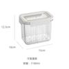 Caja de cebolla de verdeo de doble capa con drenaje para refrigerador, caja sellada para conservación fresca de cebolla de verdeo, jengibre y ajo, caja de almacenamiento de ingredientes de gran capacidad 1100ml