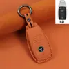 Adecuado para nueva cubierta de llave Mercedes-Benz cuero capa superior cuero hecho a mano funda para llave de coche llavero inteligente todo incluido