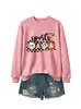 Mama esportiva Amazon eBay loja independente moletom feminino novo com gola redonda e mangas compridas moderno e estiloso