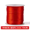 Lin 100.5m Cordón para Nudo Chino Pulsera de Hilo Rojo Tejido Materiales DIY Cuerda Dorada para la Mano Cordón para Tejido de Hilo Rojo