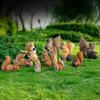Enfeites de Esquilo para Pátio de Jardim Esculturas de Animais Simulados para Exterior Decorações Penduradas Artesanato em Resina Decorações para Paisagismo de Jardim