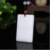 Pendente de Paz de Jade Dourado de Seda de Xinjiang Jade Branco Jade Branco de Hetian Simples para Homens e Mulheres Suprimento ao Vivo