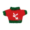 Accesorios para Juguetes Altura 14cm Perro de Puerta Tejido Bordado Perro Elfo Muñeca de Trapo Muñeca de Navidad de Lana Suéter