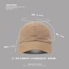 Sombrero de Nuevo Estilo para Circunferencia de Cabeza Grande que Hace que la Cara Parezca Más Pequeña, Gorra de Béisbol Bordada con Letras para Mujer, Versión Coreana, Versátil, Delgada, a la Moda