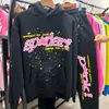 LAZAD AliExpress Amazon Suministro Toma Real Spder555 Pesado 420G Sudadera con Forro de Felpa Marca de Moda Sp5de