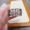Anillo de Ábaco de Moneda de Cobre Giratorio con Cuentas de Estilo Étnico Retro de Moda para Hombres y Mujeres Tendencia Venta Directa de Fábrica
