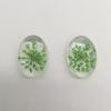 18 * 25 mm Cuentas ovaladas estrelladas Pendientes de Gema del Tiempo Accesorios para puesto de manualidades Joyería de flor seca Encaje para manualidades