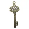 Llave Antigua de Bronce Vintage, Accesorios Creativos de Aleación para Joyería DIY, Colgante de Llave en Forma de Corazón Moderno y Personalizado