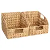 Cesta de Almacenamiento Simple Transfronteriza, Cesta de Almacenamiento de Escritorio Tejida con Hierba de Calabaza, Cesta de Almacenamiento Moderna Minimalista para Libros y Verduras en la Sala de Estar