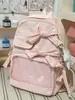 Mochila Nueva de Verano 2026 Transfronteriza, Estilo de Nicho, Mochila de Alta Estética con Lazo para Estudiantes de Secundaria y Preparatoria