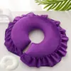 Almohada en forma de U para salón de belleza, reposacabezas de camilla de masaje extraíble y lavable, cojín con orificio facial para camilla de belleza, almohada de látex, almohada en forma de U