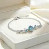 Pulsera Minimalista de Hoja Estilo Coreano Nicho Sensación de Alta Gama Mejor Amigo Estudiante Super Hada Ins Pulsera de Hoja de Vidrio Al por Mayor