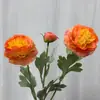 Flor Artificial de Flor de Lótus com Orvalho e Peônia de 3 Cabeças de Alta Qualidade Decoração de Salão de Casamento Casa Venda por Atacado de Exportação Flor de Seda