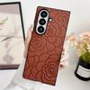 Camélia Em Relevo Estilo Tweed Adequado para Capa de Celular Samsung Zfold7 Zfold6/ 50% de Desconto Capa Protetora de Tela Empilhada Japão e Coreia do Sul